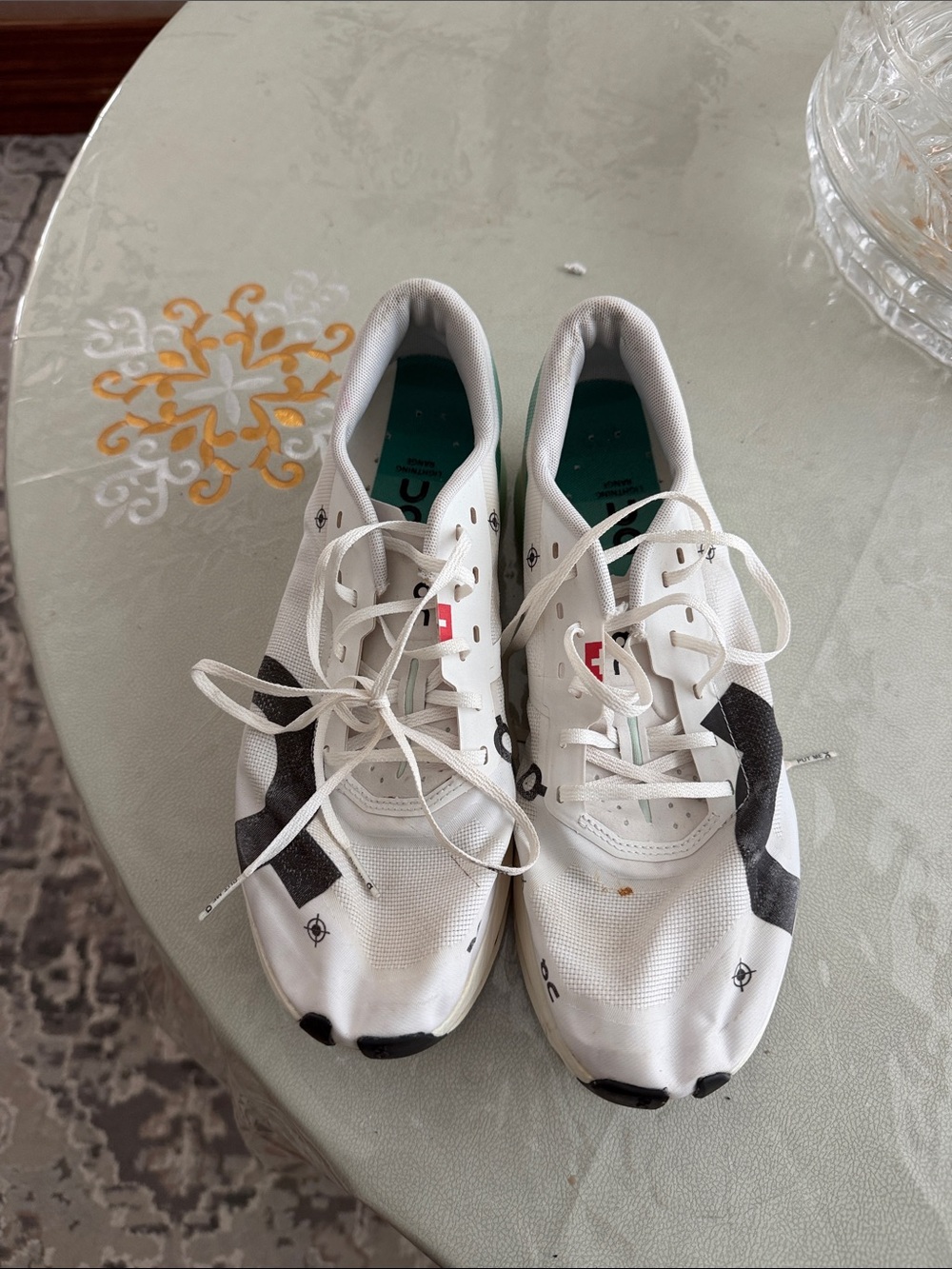 On Running White and Black Women's Athletic Sneakers